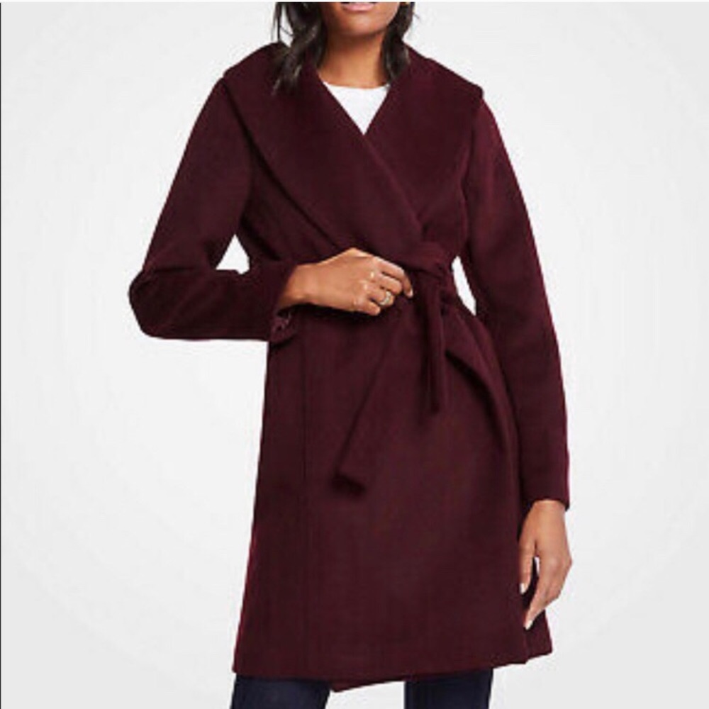 NWT Ann Taylor wool jacket with shawl collar
